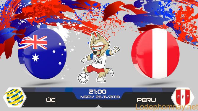 Soi kèo nhận định Úc vs Peru ngày 26/6 World Cup 2018